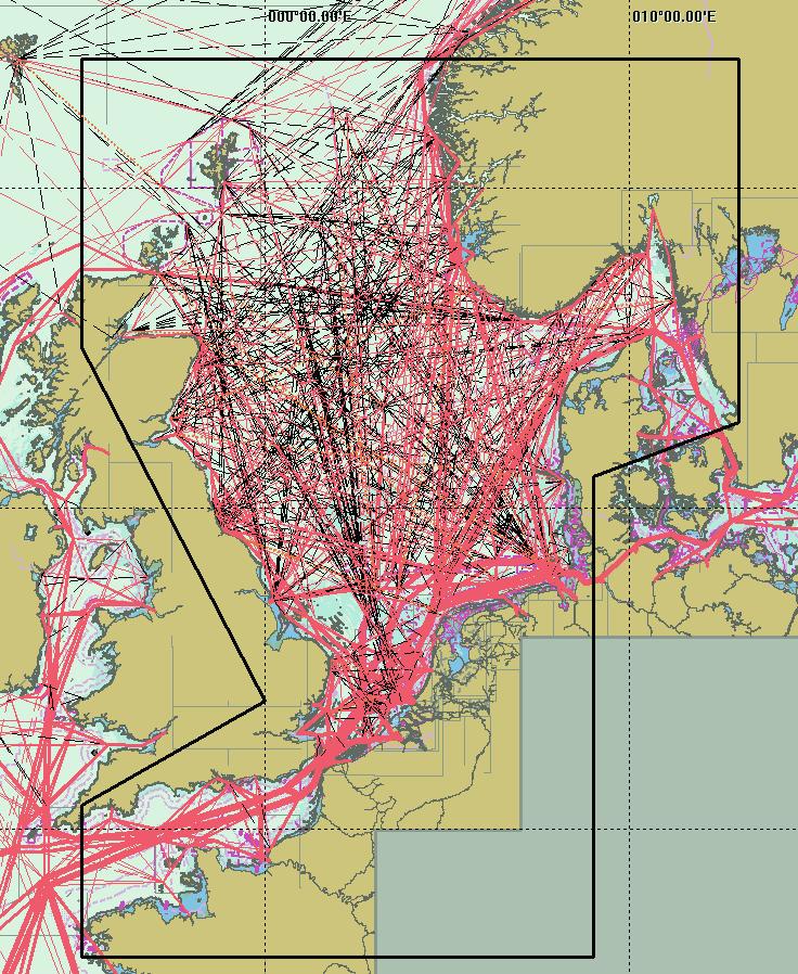 Report No. 23502.620_B/2 46 7 EMISSIONS IN OSPAR REGION II, THE GREATER NORTH SEA 7.1 Approach The OSPAR region II, called the Greater North Sea, is the area between 48 and 62 N and 5 W and 13 E.