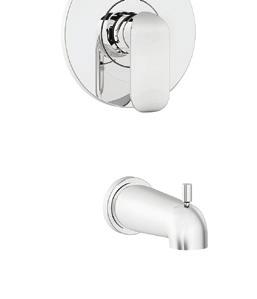 KAR92VTCP Shower Faucet - Trim for Balanced Valve with Volume Control 9-1/16 (230 mm) 4-7/16 (113 mm)