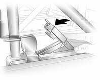 Raise the seat unit, then move it towards the rear again to release from the front floor anchor points. The seat unit can then be lifted out.