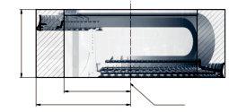 twisterchain twisterchain Accessories Guide troughs Dimensions H F Total trough height X 1 Inner machine construction space X 2 Outer machine constr. space Rotation axis Min.