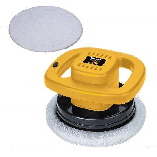 - Power: 120 watts - Size of polishing plate: Ø 240 mm - Weight: 3,3 kg - Packing dimension: 24,5 x 24,5 x 18,5 cm - 1 pc textile polishing hood - 1 pc synthetic polishing hood - 1 pc textile