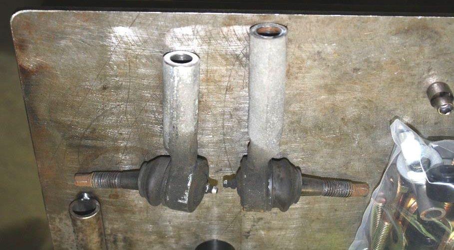 1) If you are using the factory tie rod assembly, it needs to be shortened 1.