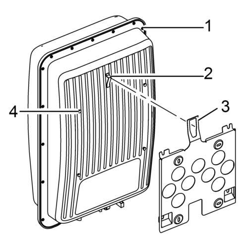 6.2 Opening the AC plug 1. Open the rear cable gland. 2. Simultaneously press in the locking hooks on the left and on the right of the plug housing with a suitable tool. 3.