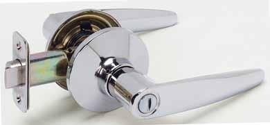 Lever Design Lockset 500 Series 1 QUALITY a Metal construction b Nickel plated brass key 2 SECURITY a 5