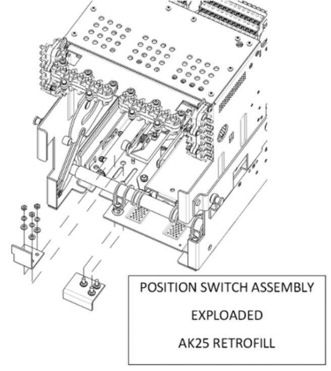 The legacy position switches come with a range of NO/NC options and are available for ordering if the existing positions switches are damaged or the existing cubicle doesn t have this option