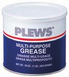Greases & Oils Specialty Greases (cont.) PLEWS Multi-Purpose Lithium Grease Special economy blend for general purpose use.