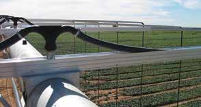 PIVOT BOOM SYSTEM COMPONENTS The Senninger Boom System is ideal for lowering application intensity on overhangs and pivot towers by widening the wetted area.