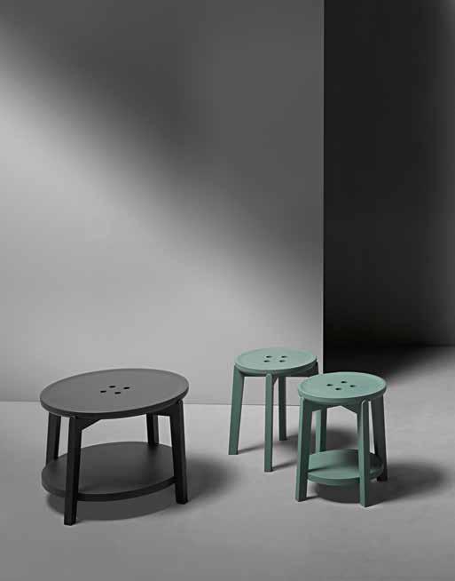 WORKPLACE BY VERY WOOD Rond T02 tavolino/side table tech. specs p 91 Rond 09 sgabello basso /low stool tech.