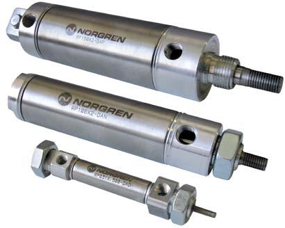 Roundline Plus Stainless Steel Body Actuators 5/16" to 3" bore Single and Double acting actuators Full range of bore sizes All essential models Optional Ecology seal Technical data Medium: Filtered,
