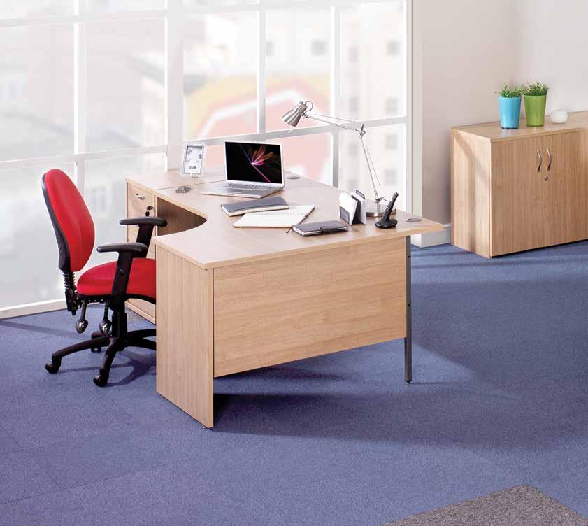 Maestro 25 PL ommercial desking - Panel leg bout Maestro 25 PL Maestro 25 PL is a traditional panel end desk design comprising of 25mm thick MF desk tops and panel end