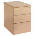 rawers TMP 2 shallow and 1 filing drawer Tall mobile pedestal ccepts both 4 & foolscap Files astors Height: 630mm eech () Maple (M) Oak (O) White (WH) Walnut (W) 2 and 3