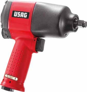 Impact wrenches 182 mm 1 2 942 PC1 1/2 Code U09420002 Impact wrench (Titanium structure) - Reversible model with double hammer - One-piece motor - Air exhaust through the handle - 3 tightening torque