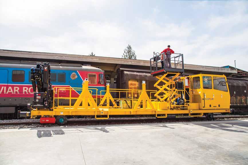 Also, for your convenience, travelling on rail can be controlled from the cabin, the lifting platform and from the crane remote control.