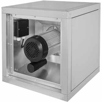 MPC...T The cubical fan box for kitchen exhaust air Cubical, highly flexible fan box for different applications Suitable for medium temperatures up to 80 C Motors outside the air stream according to