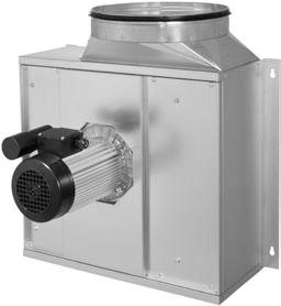 They are resistant to soiling and are therefore particularly suitable for kitchen exhaust. Motor: The voltage controllable single phase motors are placed outside the air stream.