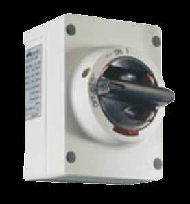 Accessories Safety switch SAFE The safety isolation switch has been tested to IEC 947-3. It is available in standard version and can be supplied loose.