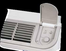 Functions that may be set using the remote control keypad: on/off; set point temperature; auto-low-med-high fan speed; resend (sending of the settings on the remote control to other fan coils); daily