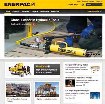 About Enerpac Enerpac is the leading global provider of high-pressure hydraulic tools and solutions with a broad range of products, local expertise and worldwide distribution network.