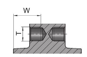 Dimensions of threaded holes [mm] DN Flange connection holes - U section DIN EN 1092-2 PN