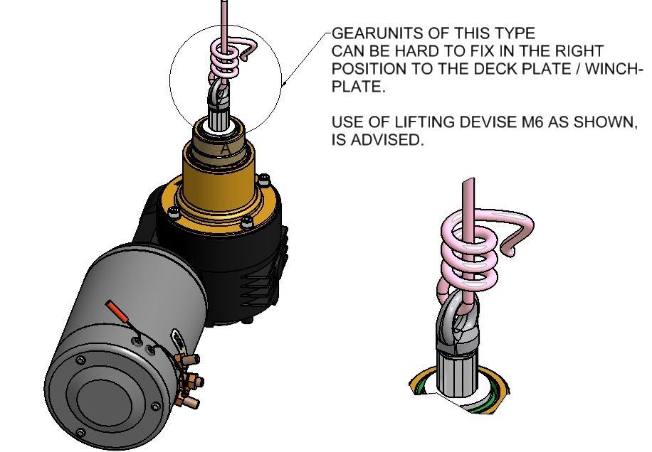 IMPORTANT INSTALLATION INFORMATION! It is extremely important that your motor is aligned with your winch. Non-aligned motors will be noisy and gear wear will be accelerated.