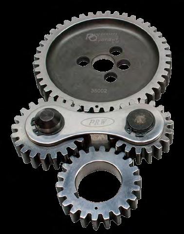 Unlike timing chains, gear drives will not stretch or wear prematurely.