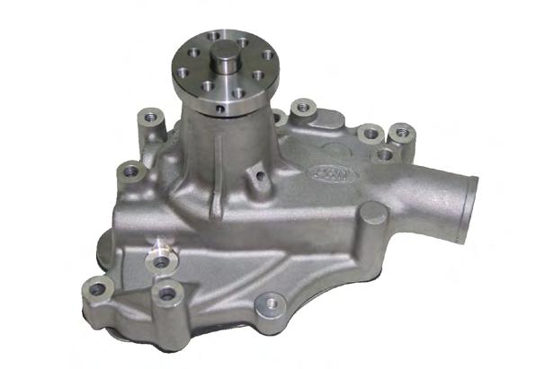 applications! PQx Competition+ HIGH FLOW PERFORMANCE ALUMINUM WATER PUMPS Pilot Size Shaft O.D Block- to-hub Height Inlet Size CHEVY SB 1955-95, Revised Impeller Entry, 0.