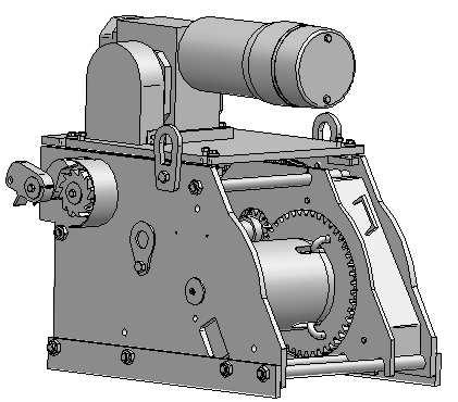 3. OPERATION OF WINCH 3.3. The electric brake is a disc type, normally set by mechanical spring pressure. It is released automatically when electric power is supplied to its solenoid.