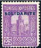 20 SOLIDARITE Printed by the government and distributed free to cinemas and theatres, these were used as provisional entertainment tax stamps to raise funds to aid