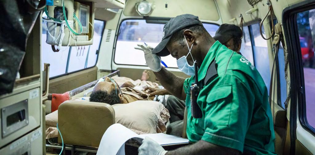 Ambulance services in Papua New Guinea Fifteen countries 44 have specific time-bound targets for the reduction of the number of people killed on national roads.