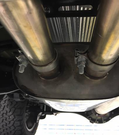 Slide the expanded end of the Tailpipe over each muffler outlet and set into place.