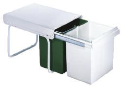 WESCO Faber WASTE cooker BINS hoods TRADITIONLINE Low height and depth for below sink installation Traditionline 40