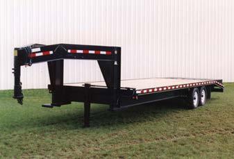 Heavy Duty Flatbed Trailer 1. EZ-Lube or Oil Bath Axles. 2. Modular wire harness (molded, no connections). 3. All rubber mounted LED lights, DOT legal. 4.