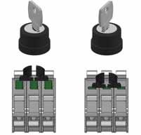 Selection table for key selector switches 3-slot mounting adapter Actuator colour and engraving Two positions bezel with key Satin chrome bezel E2 1SC2AVA11AA E2 1SC2AVA19AA E2 1SC2BVA11AA E2