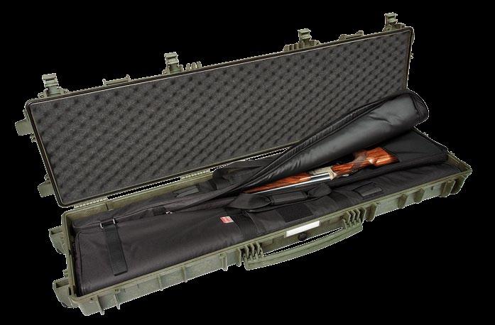 LARGE RIFLE CASE 13513 Large rifle case. Ideal for carrying long rifles and accessories. Mod. 13513.GHB Case equipped with two padded twin gunbags (2 x Art.