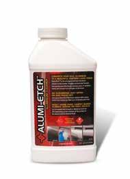 ALUMINUM ACCESSORIES BEFORE UNTREATED Removes years of streaks, stains and oxidation from all types of aluminum No scrubbing, just spray and rinse off Will not harm carpet, bunks,