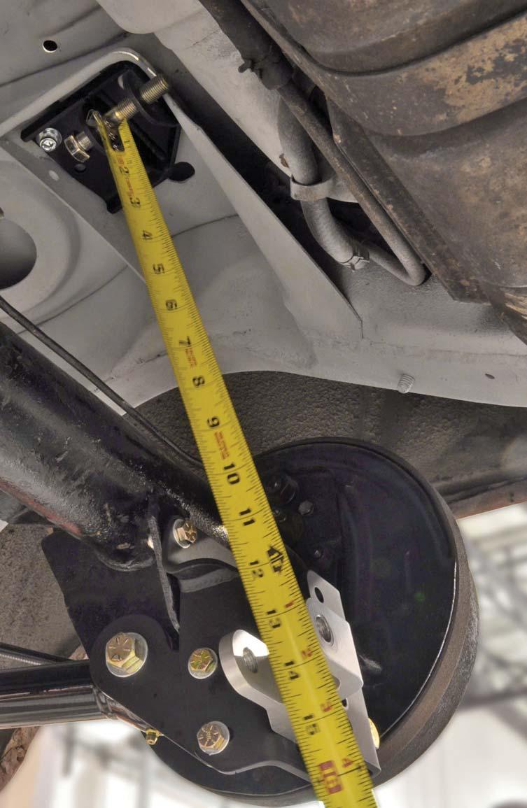 This is the location of the billet shock mount hole at the shock s centerof-travel height. 34.