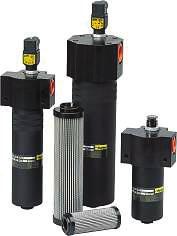 High Pressure Filters P/3P Series Features & enefits Features Compact aluminium housing Two head sizes and two bowl lengths Large ports and wide flow paths Microglass III replacement elements,