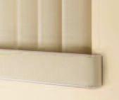 Built-in magnets on the headrail and wand control unit provide a firm lock when blinds are drawn to their fully closed position.