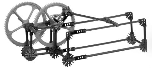 crank (rotating handle) rotates and the slider reciprocates.