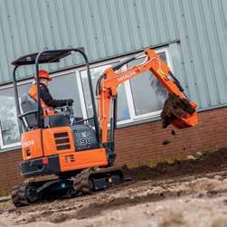 Tested reliability and durability on a variety of projects Exceptional productivity The performance of the new ZAXIS mini excavators was a key consideration in their design.