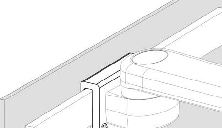 Turn Knob until Support Foot contacts adjacent
