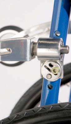 Caster mounting with quick-release axle