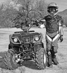 20 RIDING YOUR ATV SAFETY GEAR A DOT approved motorcycle helmet is the most important part of your safety gear. A DOT approved motorcycle helmet can help prevent a serious head injury.