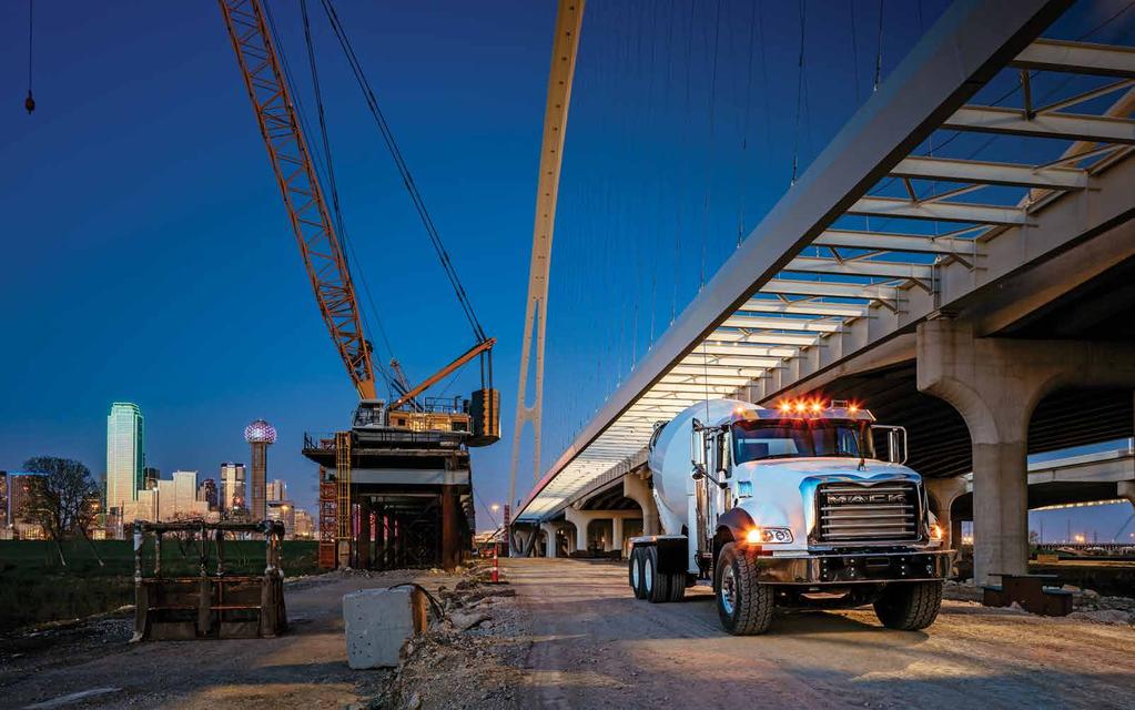 Granite Mixer Mack Granite mixers haul more concrete and keep America moving forward. Weight savings Weight-saving design and productivity-boosting components make for greater payload.