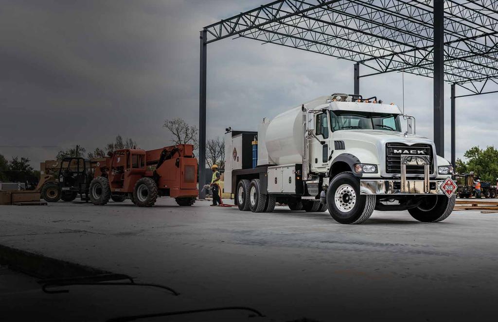 Granite MHD Get nothing but rock-solid performance out of the Mack Granite MHD. Ideally configured for shorter runs and lighter-duty cycles, this truck cuts weight without sacrificing durability.