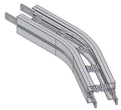 Plain Bend 30 Chain required 2-way (300, 500, 700, 1000) : 1.2, 1.4, 1.6, 1.9 meter Slide rail required 2-way(300, 500, 700, 1000): 2.4, 2.8, 3.2, 3.