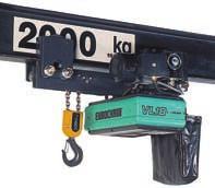 Hoist available in short or normal headroom trolley and double girder trolley