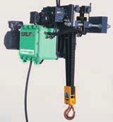 Compact and high performance hoist. Large range of hoisting speed available.