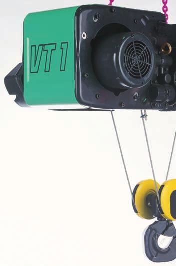 Hoisting Motor and Brake EUROB Electric wire rope hoist for l Designed specifically for lifting, the 2-speed hoisting motor comes with all the necessary protections: Type IP 55 protection and F