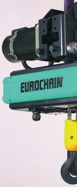 Electric chain hoist for loa Gear box Improved hoist compactness.